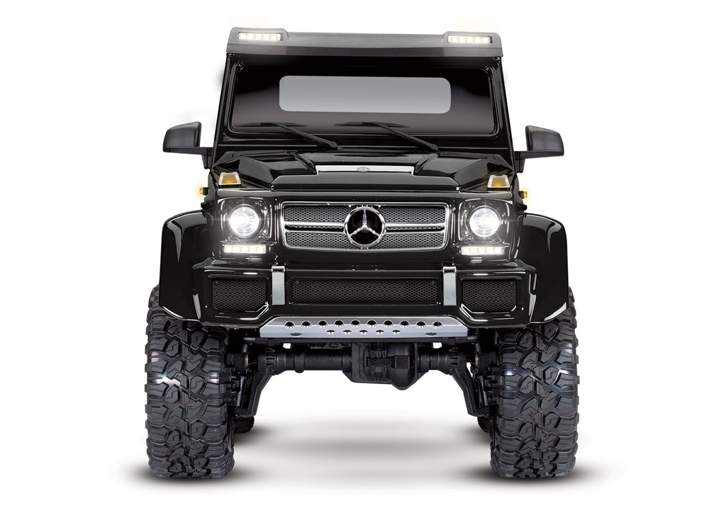 [ TRX-88296-4BLK ] Traxxas TRX-6 Mercedes-Benz G63 AMG body 6x6 trail truck clipless - black - trx88296-4blk