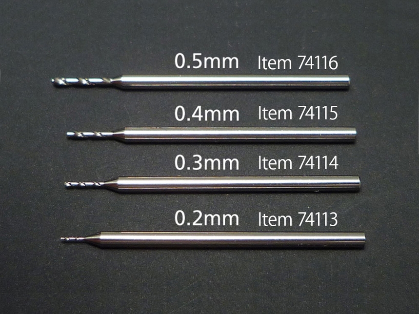 [ T74114 ] Tamiya  Fine Pivot drill Bit / boortje 0.3mm shaft 1mm