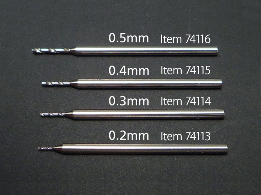 [ T74113 ] Tamiya Fine Pivot drill bit / boortje 0.2mm Shank 1mm