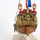 [ KOLDERSTOK STATENJACHT ]  Kolderstok Statenjacht (notenhout)1/50