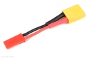 [ GF-1301-128 ] Power adapterkabel - XT-30 connector man. <=> BEC connector vrouw. - 20AWG Siliconen-kabel - 1 st 