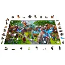 [ WC0813-XL ] Wooden city Fantasy village 1010 stukjes (houten legpuzzel)