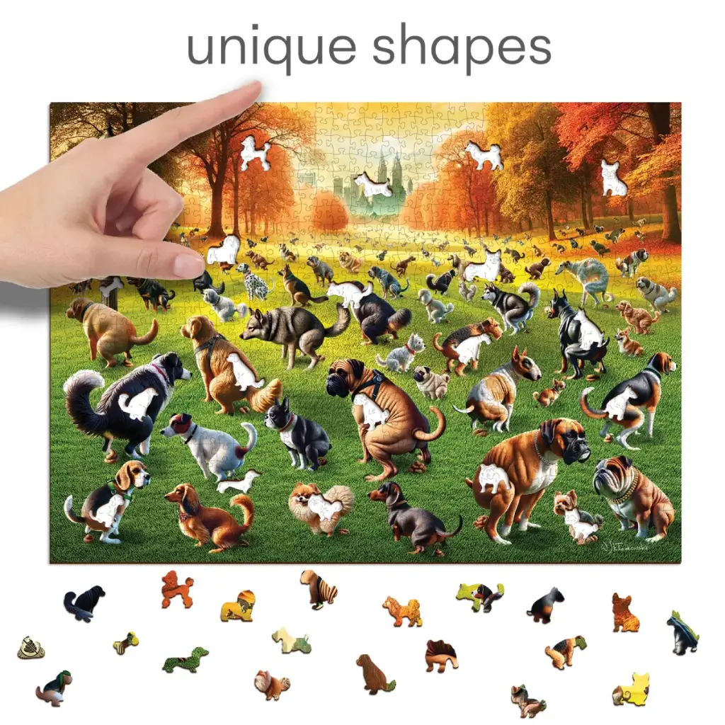 [ WC0817-XL ] Wooden city Puppies poopies 1010 stukjes (houten legpuzzel)