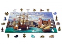 [ WC505-0144-L ] Wooden City Old Ships in Harbour 505 stukjes (houten legpuzzel)