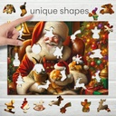 [ WC0604-M ] Wooden City Santa and rabbits 150 stukjes (houten legpuzzel)
