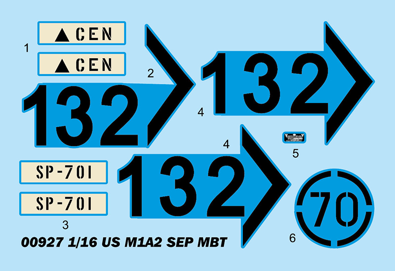 [ TRU00927 ] Trumpeter VS M1A2 SEP MBT  1/16