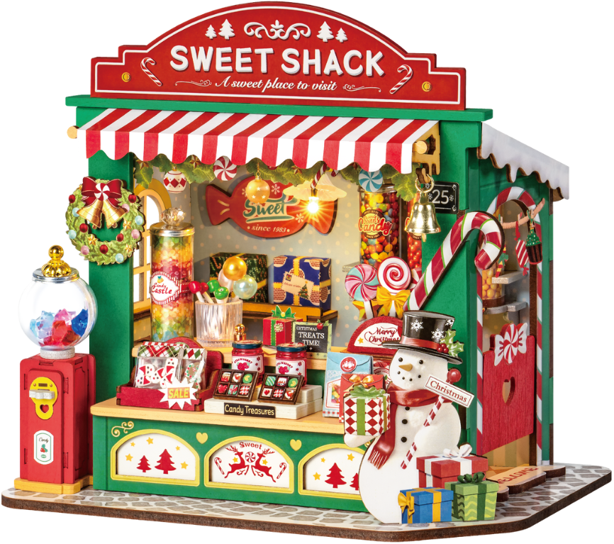 [ ROLIFEDS043 ] Rolife DIY Christmas Candy Stand 