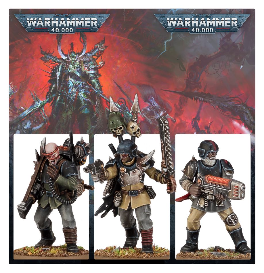 [ GW43-107 ] CHAOS SPACE MARINES: TRAITOR GUARSMEN SQUAD (Leverbaar vanaf 8/11)