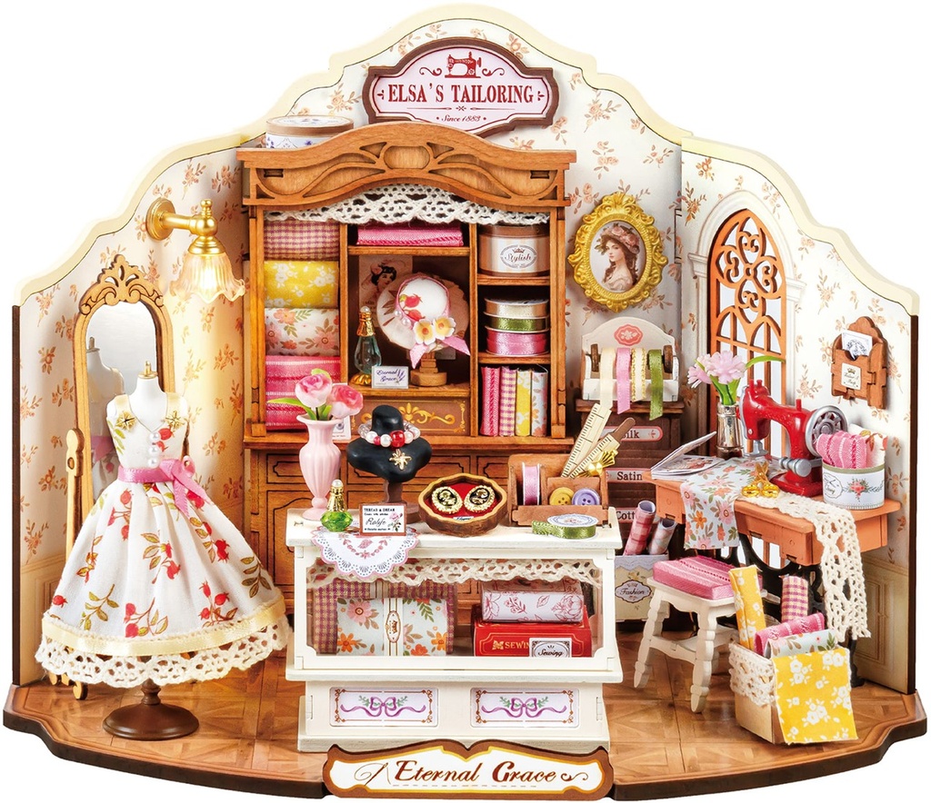 [ ROLIFEDG178 ] Rolife Elsa's Tailoring DIY Miniature House 
