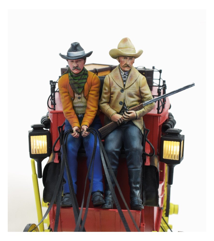 [ AL20345F ] Artesania Latina Set of 4 figures Wild West 1/12