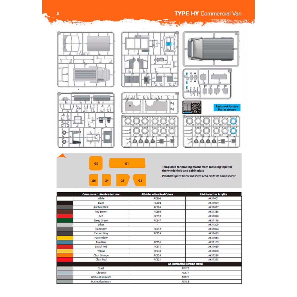 [ AK35035 ] Ak-interactive TYPE HY COMMERCIAL VAN 1/35