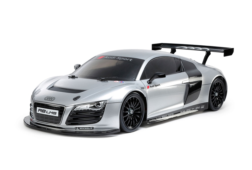 [ T47517 ] Tamiya Audi R8 LMS 2008 TT-02 (Silver Painted Body) 1/10