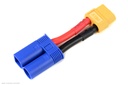 [ GF-1301-117 ] Power adapterkabel - EC-5 connector man. - XT-60 connector vrouw. - 12AWG Siliconen-kabel - 1 st 
