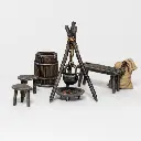 [ VICTRIXVXE008 ] MARKET STALL (Medieval & Dark Ages)