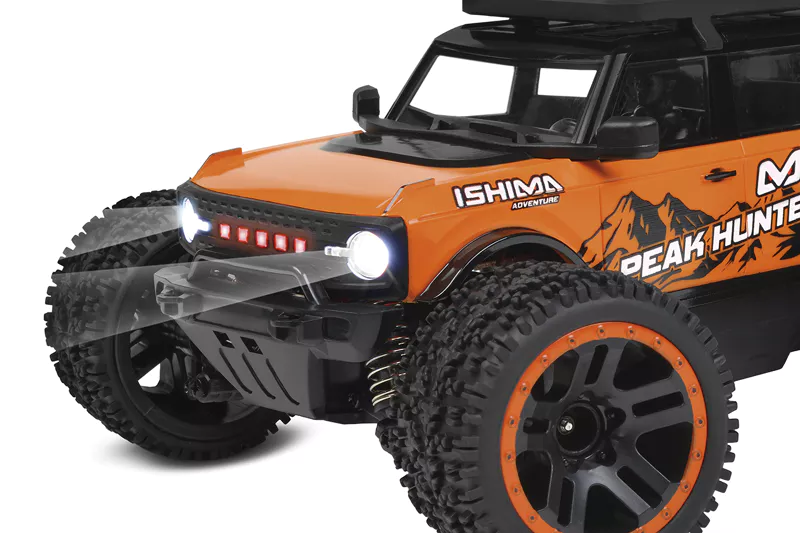 [ ISH-001-035 ] Ishima - 1/20 Big Foot "Peak Hunter" 4WD - Brushed - RTR - Orange Color