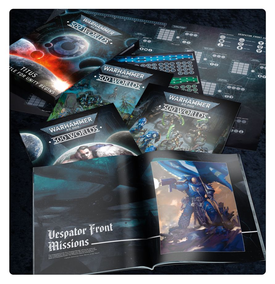 [ GW40-73 ] 500 WORLDS: TITUS, THE BATTLE FOR UNITY BEGINS (Leverbaar vanaf 24/1)