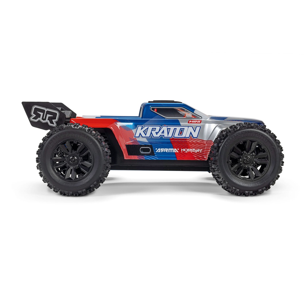 [ ARA2508ST1 ] Arrma 1/16 MINI KRATON 3S DSC 4X4 RTR Brushless Speed Truck (Battery & Charger Included), Red/Blue  - PRE-ORDER