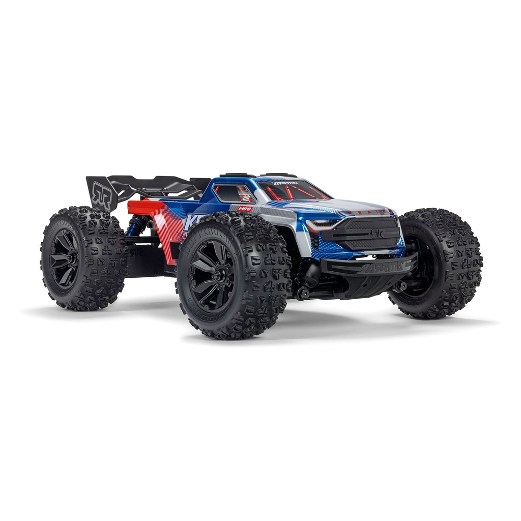 [ ARA2508ST1 ] Arrma 1/16 MINI KRATON 3S DSC 4X4 RTR Brushless Speed Truck (Battery & Charger Included), Red/Blue  - PRE-ORDER