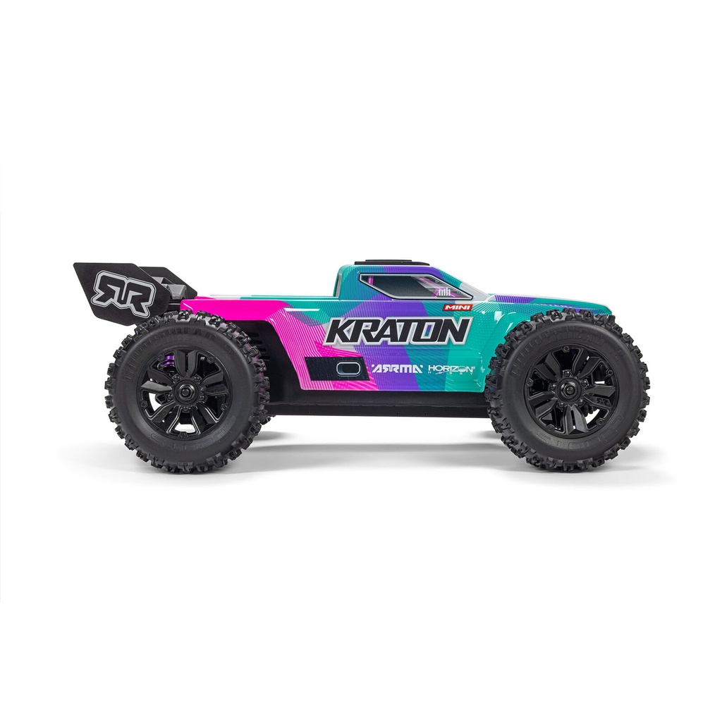 [ ARA2508ST1 ] Arrma 1/16 MINI KRATON 3S DSC 4X4 RTR Brushless Speed Truck (Battery & Charger Included), Red/Blue  - PRE-ORDER