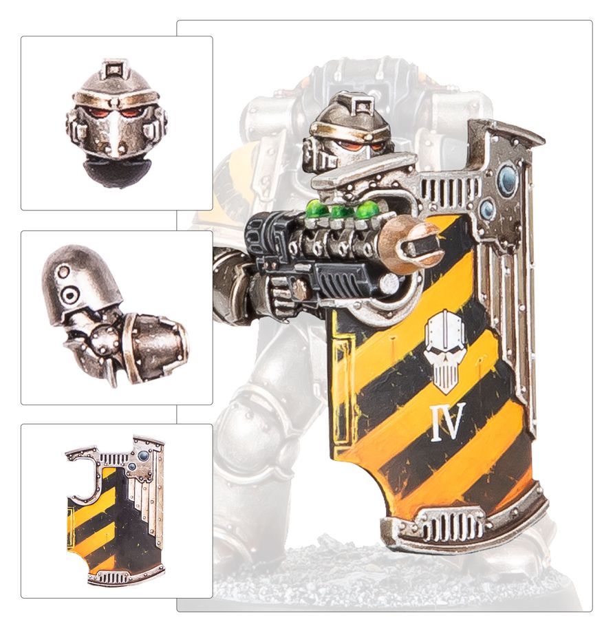 [ GW31-151 ] LEGIONES ASTARTES: BREACHER SQUAD UPGRADE SET (Leverbaar vanaf 14/2)