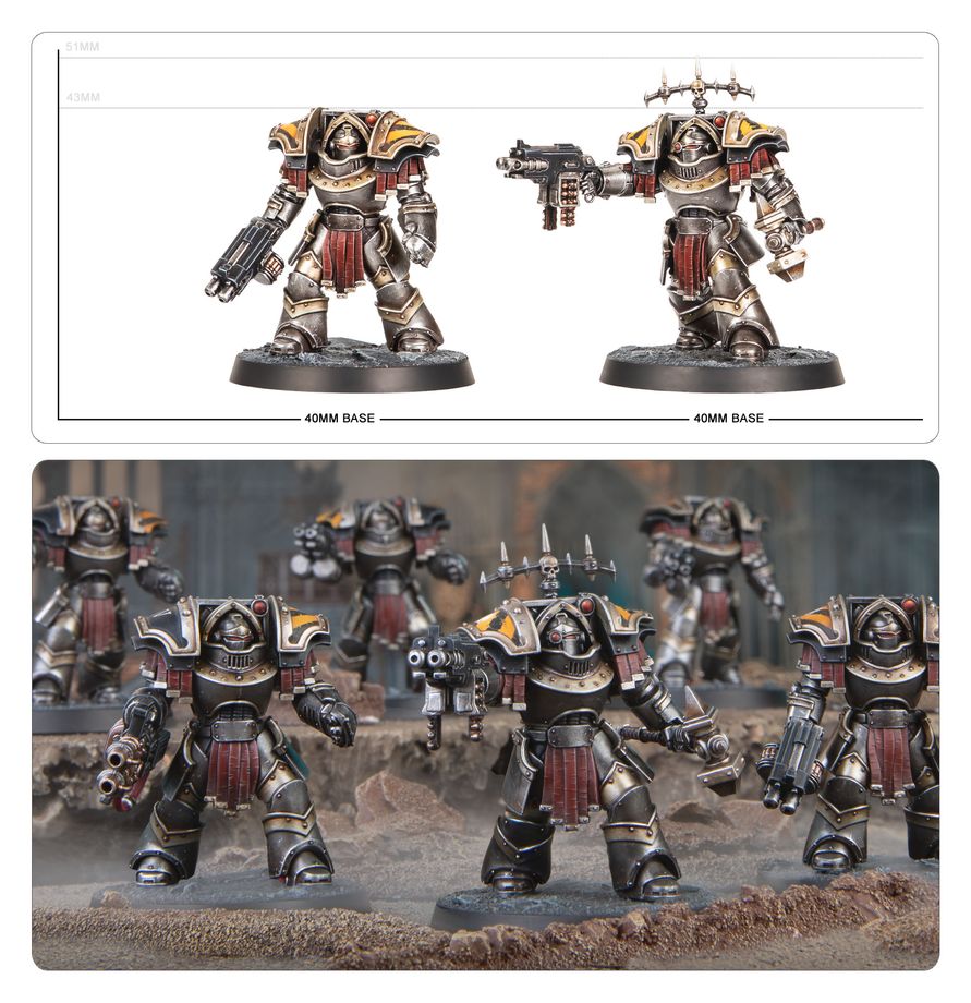 [ GW31-143 ] L/A: CATAPHRACTII TERMINATORS WITH COMBI-BOLTERS AND POWER FISTS