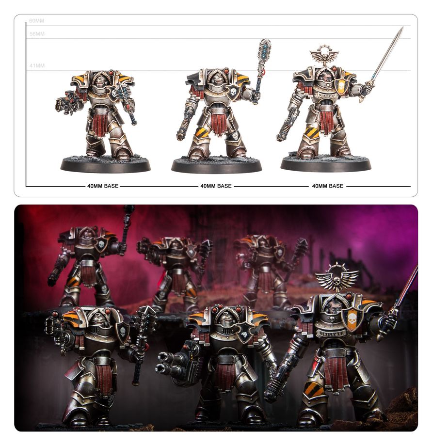 [ GW31-144 ] L/A: CATAPHRACTII TERMINATORS WITH VOLKITE CHARGERS AND POWER MAULS (Vanaf14/2)