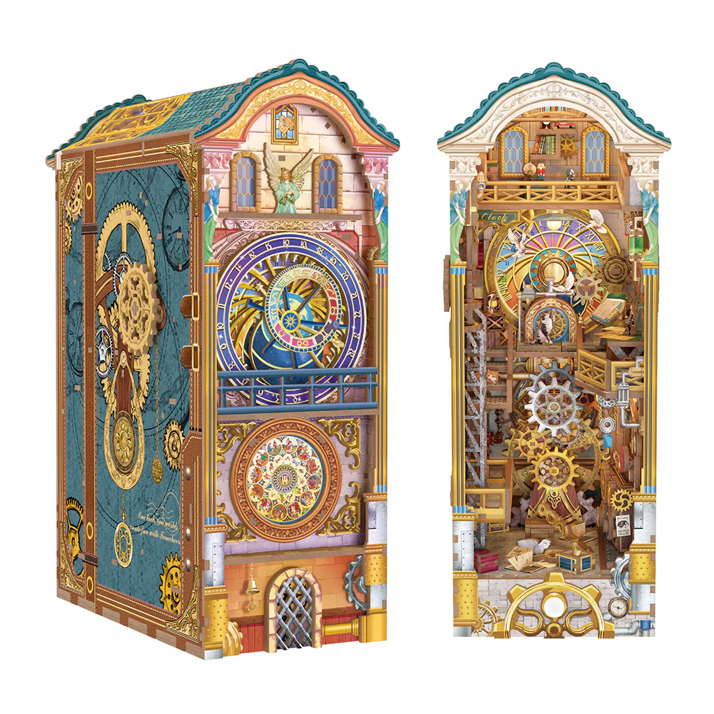 [ TONETQ136 ] Tonecheer 3D Puzzle Book Nook Kit Clock Tower
