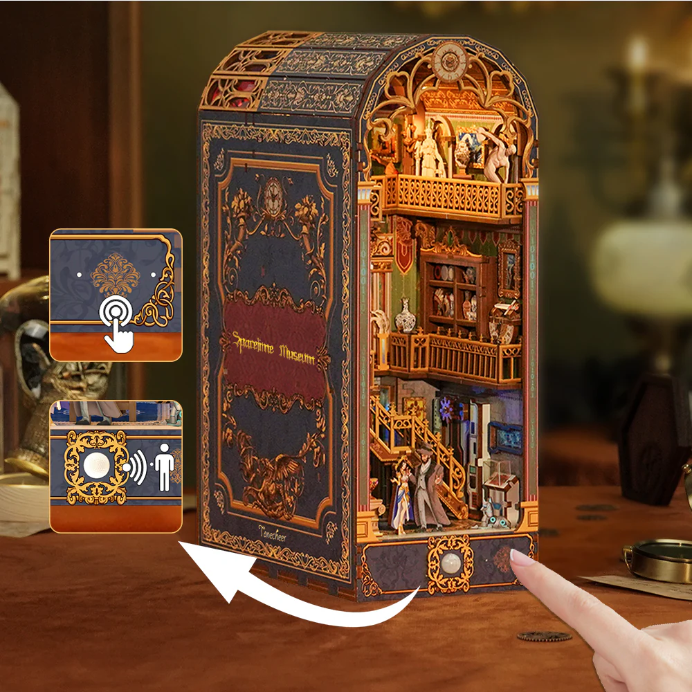 [ TONETQ133 ] Tonecheer 3D Puzzle Book Nook Kit Spacetime Museum 