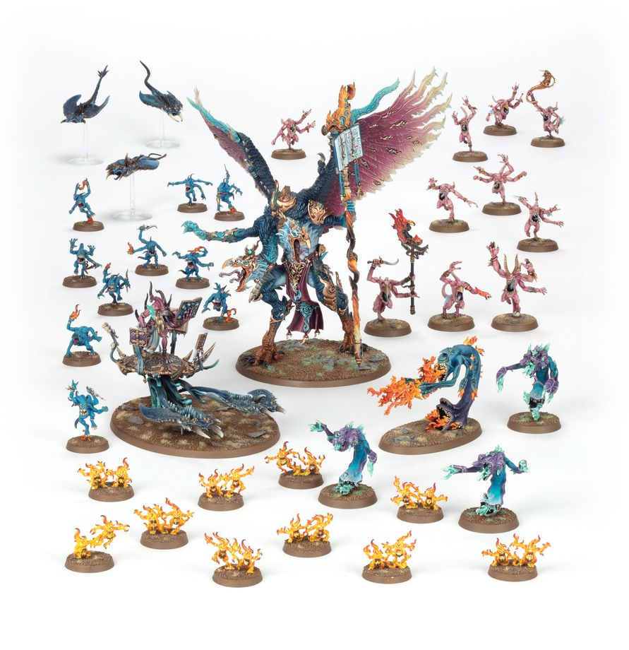 [ GW83-110 ] BATTLEFORCE: DISCIPLES OF TZEENTCH: WARPFLAME CAVALCADE (Leverbaar vanaf 21/2)