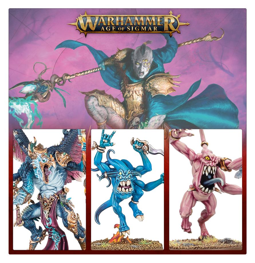 [ GW83-110 ] BATTLEFORCE: DISCIPLES OF TZEENTCH: WARPFLAME CAVALCADE (Leverbaar vanaf 21/2)