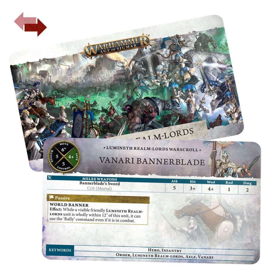 [ GW87-03 ] WARSCROLL CARDS: LUMINETH REALM-LORDS
