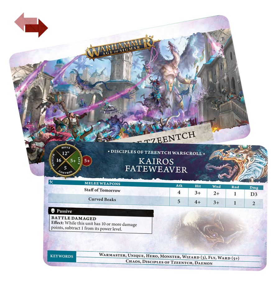 [ GW83-46 ] WARSCROLL CARDS: DISCIPLES OF TZEENTCH