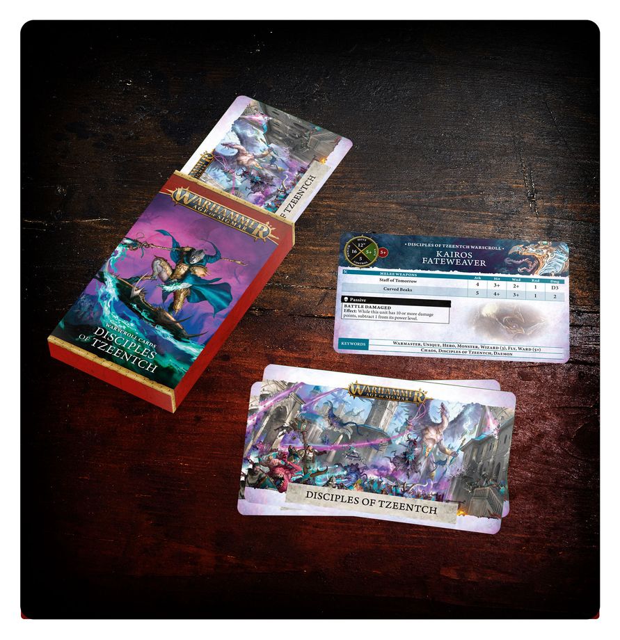 [ GW83-46 ] WARSCROLL CARDS: DISCIPLES OF TZEENTCH