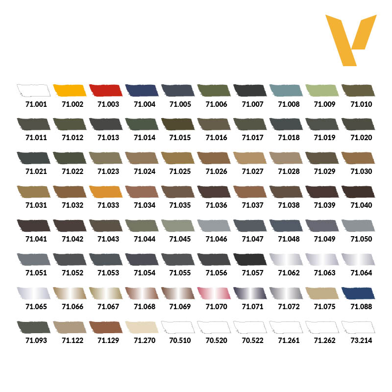 [ VAL71171 ] Vallejo Model Air Color Selection 80 x 18ml