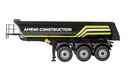 [ AMEWI22736 ] Amewi Three-Axle Semi-Trailer with Metal Dump Body 1:14 black