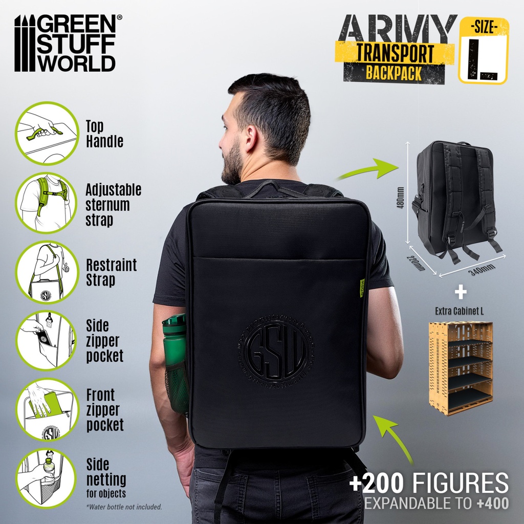 [ GSW13230 ] Green stuff world Army Transport Backpack Large