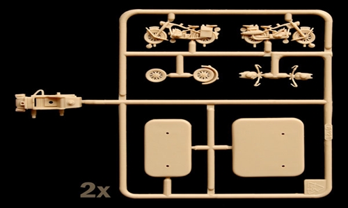 [ ITA-6121S ] Italeri German Motorcycles 1/72