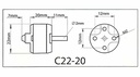 [ MPX314949 ] Multiplex ROXXY BL OUTDOOR C22-20-20 1330kv Navy  7-12v   8-10A