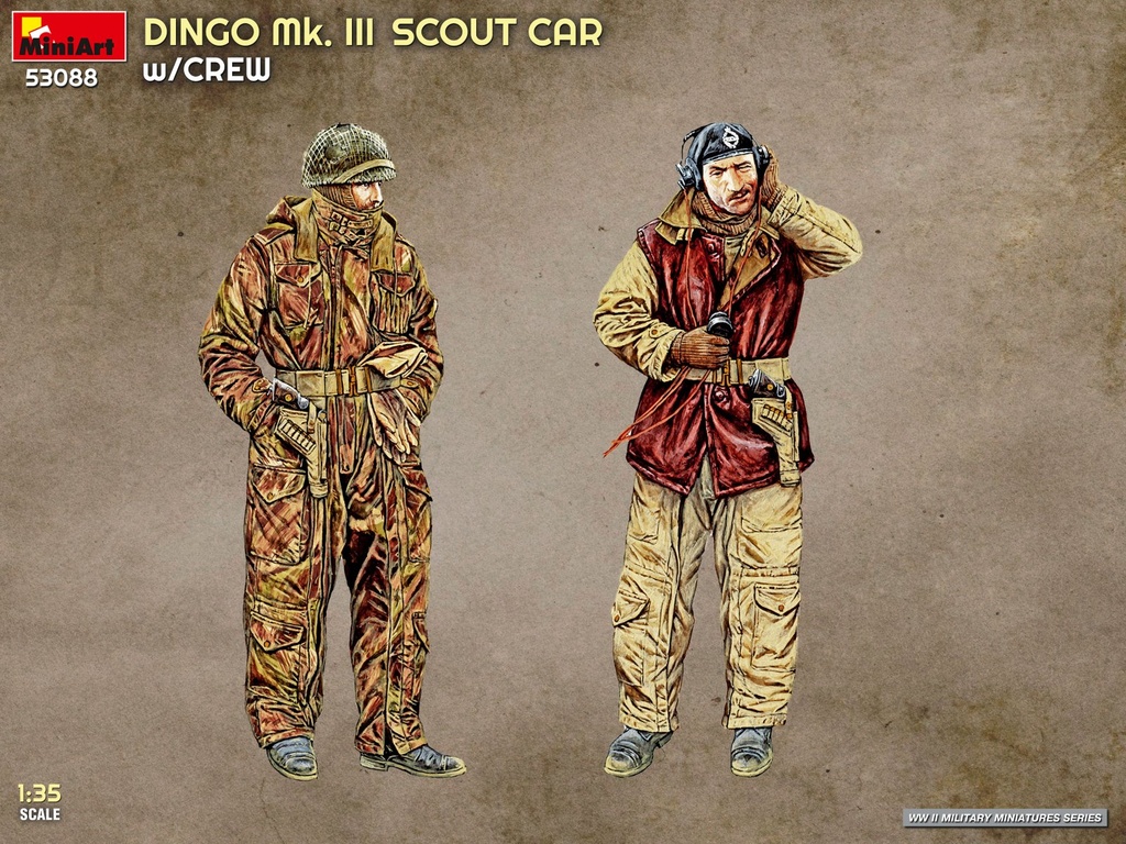 [ MINIART53088 ] Dingo mk.III scout car w/crew 1/35