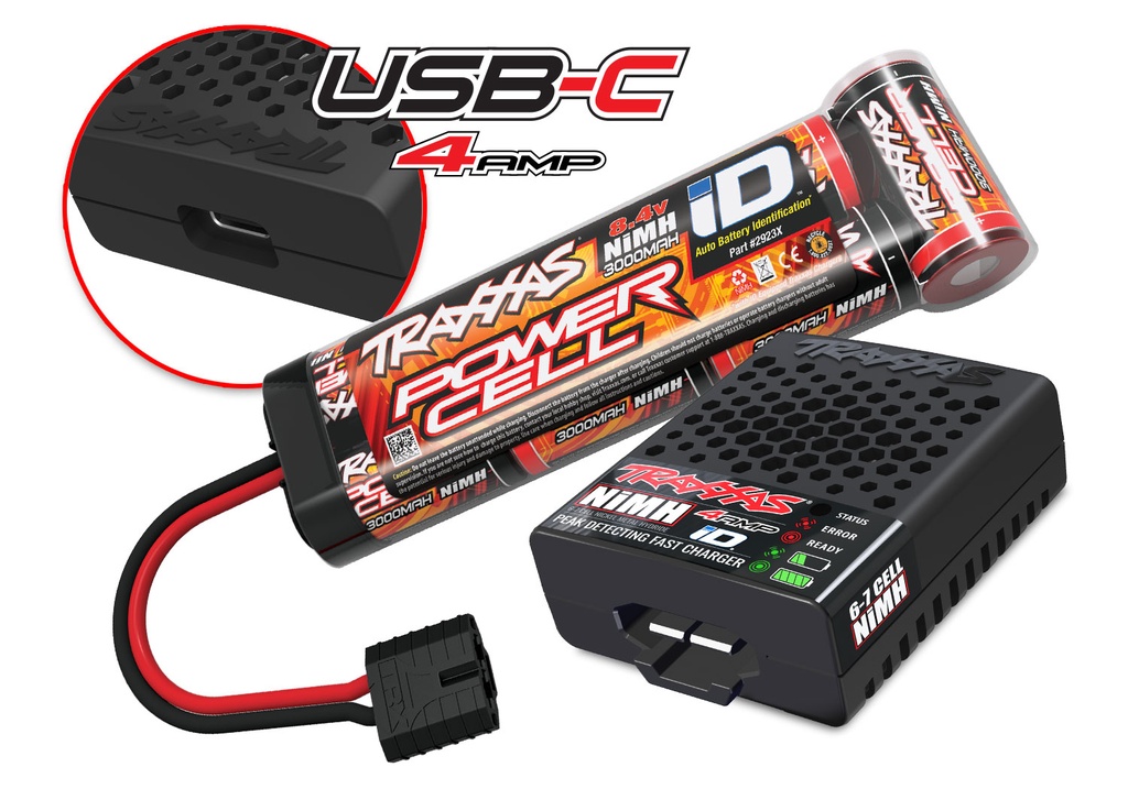 [ TRX-37254-8-GRNX ] Traxxas Rustler 2wd Brushed incl battery & USB-C charger Green X - TRX37254-8-GRNX