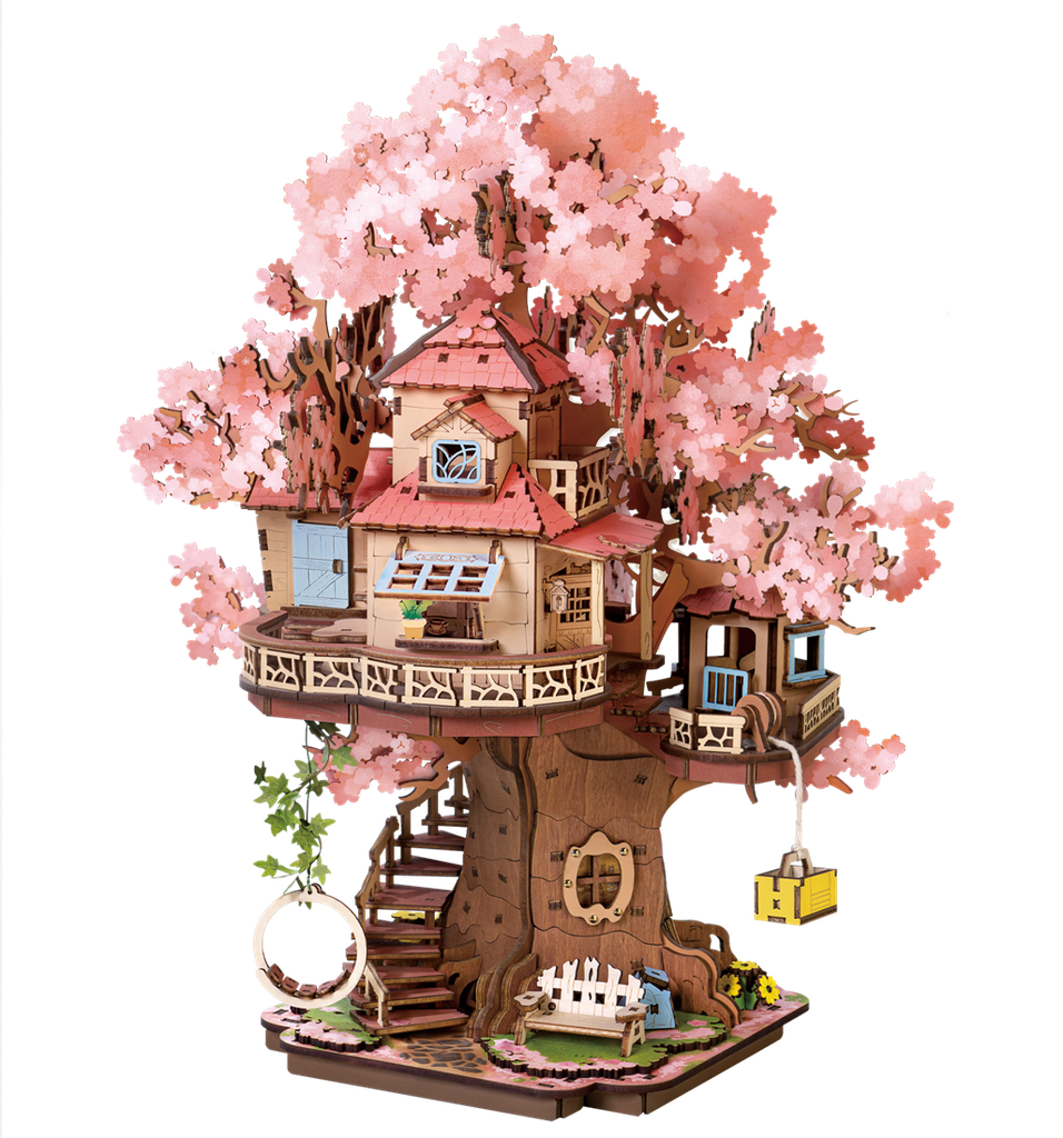 [ ROLIFETGS04 ] Rolife 3D Puzzle Creation Set Sakura Tree House