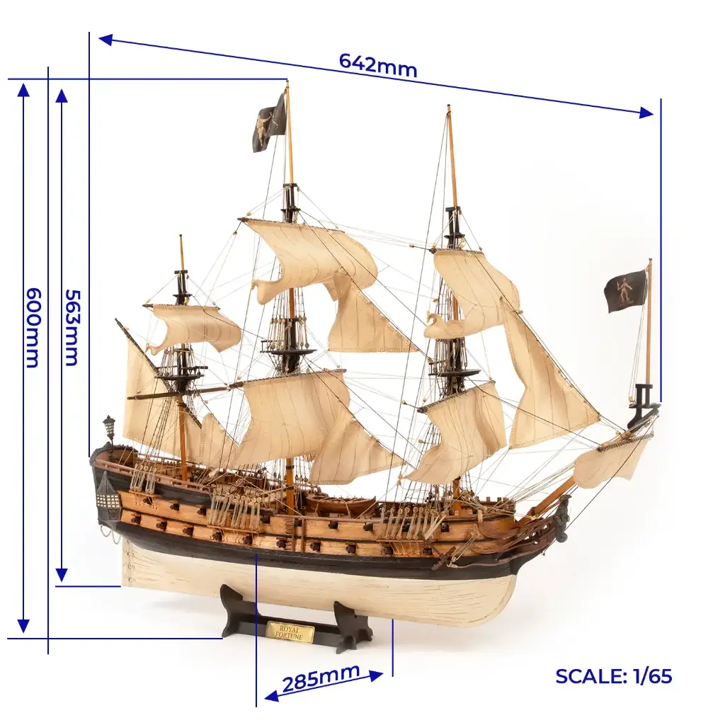 [ OCCRE12015 ] Occre Royal Fortune Pirate Ship 1/65