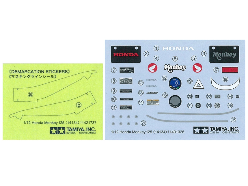 [ T14134 ] Tamiya monkey 125 1/12