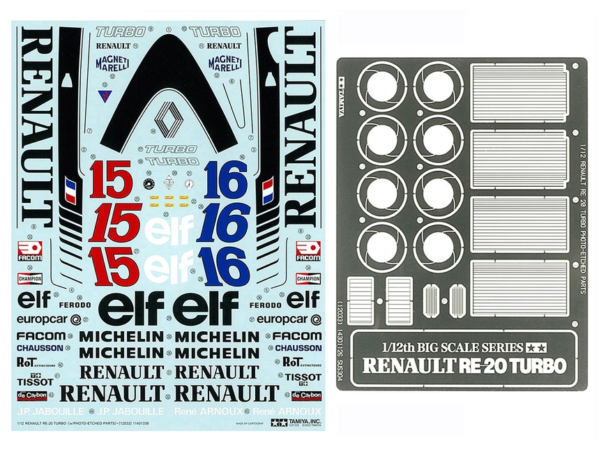 [ T12033 ] Tamiya Renault R-20 Turbo with photo etched parts 1/12