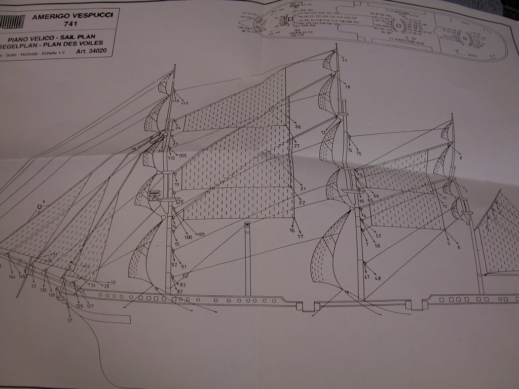 [ M34020 ] Mantua  gestikte zeilen Amerigo Vespucci  (vervangen door M658)