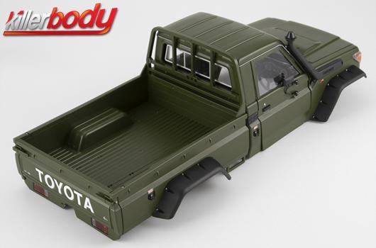 [ KBD48733 ] Killerbody Toyota Land Cruiser 70 1/10 Hard body kit military green (fits TRX-4 chassis)