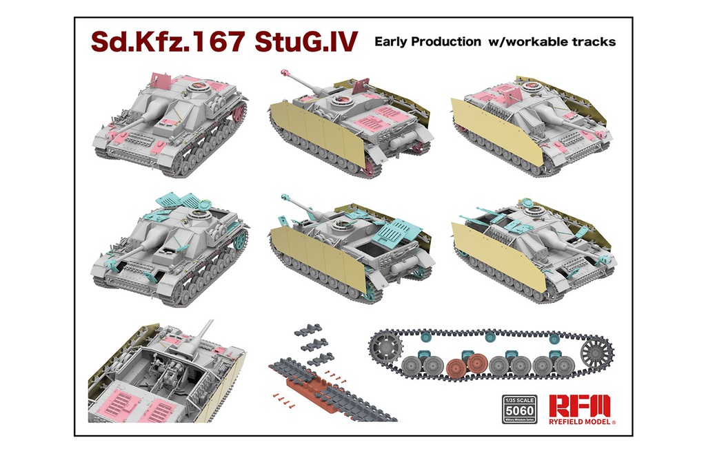 [ RFM5060 ] Ryefield Model Sd.Kfz 167 StuG.IV Early Production 1/35