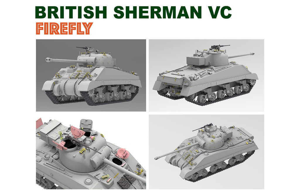 [ RFM5038 ] Ryefield Model British Sherman VC Firefly 1/35