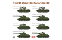 [ RFM5083 ] Ryefield Model T-34/85 Model 1944 Factory No.183 1/35