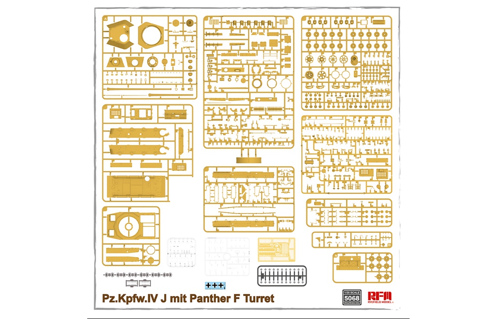 [ RFM5068 ] Ryefield Model Pz.Kpfw.IV J mit Panther F Turret 1/35